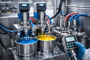 Sistema de aplicación de pintura con bombeo, dosificación y mezcla automática