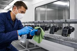 Métodos tradicionales de limpieza industrial Limpieza manual de piezas industriales mediante productos químicos