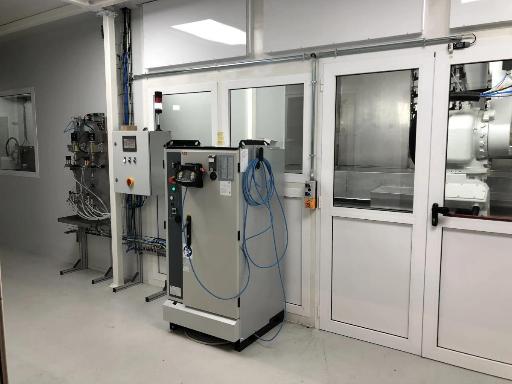 Cabina de pintura integrada en línea de producción automatizada