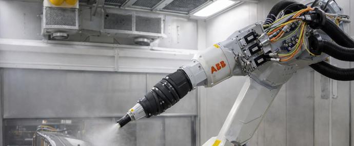 Control del flujo de aire en cabina de pintura automatizada