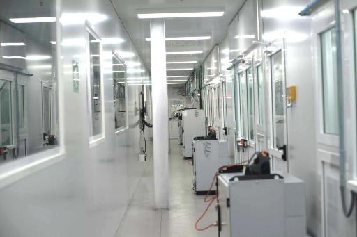 Sala Flash-Off integrada en línea de pintura industrial