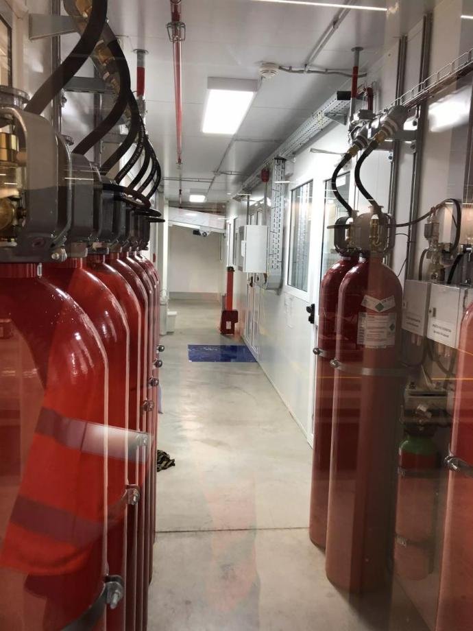 Sala de mezcla de pintura con diseño ATEX y ventilación controlada