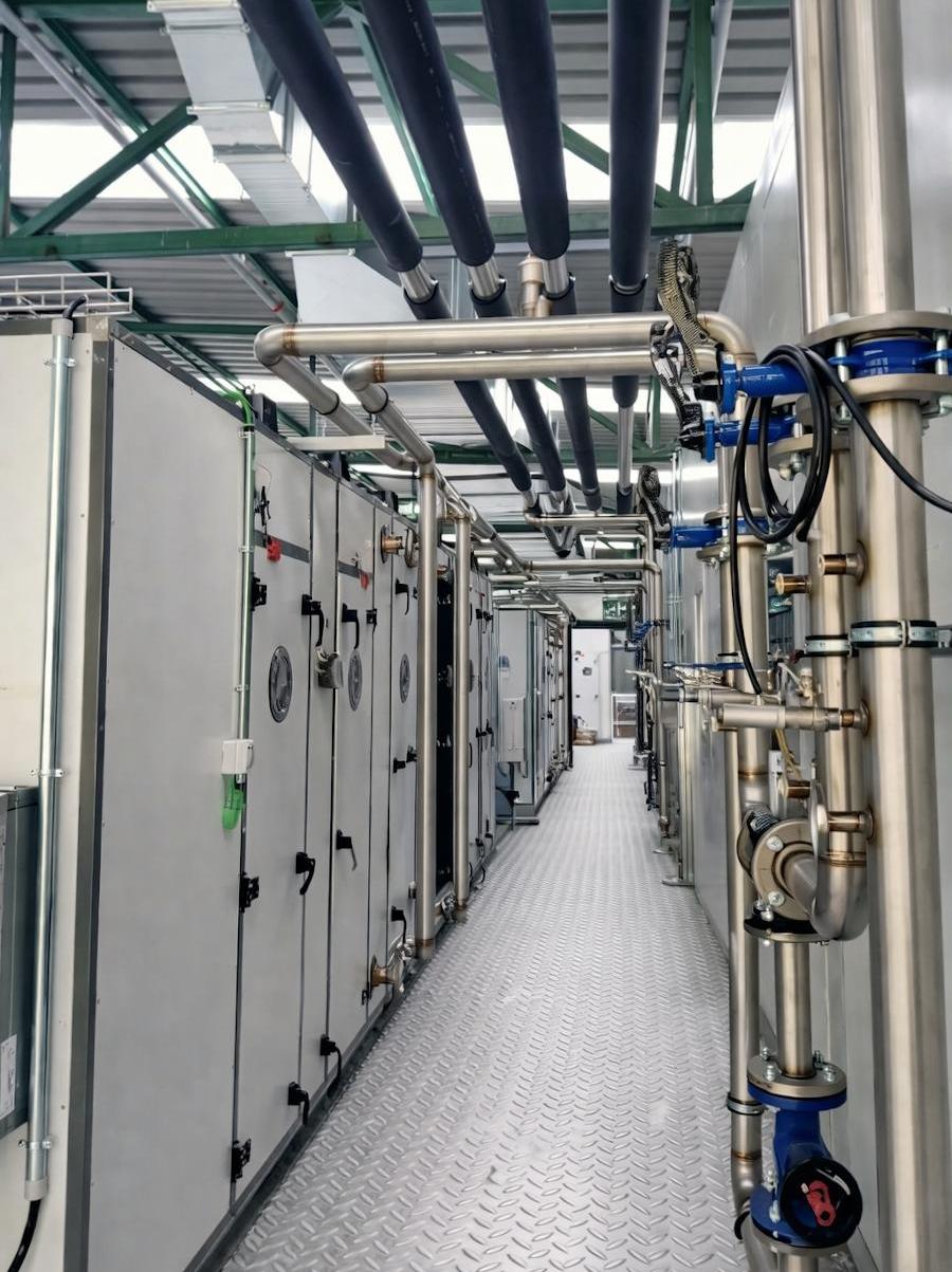 Unidad de tratamiento de aire con sistema de recirculación industrial