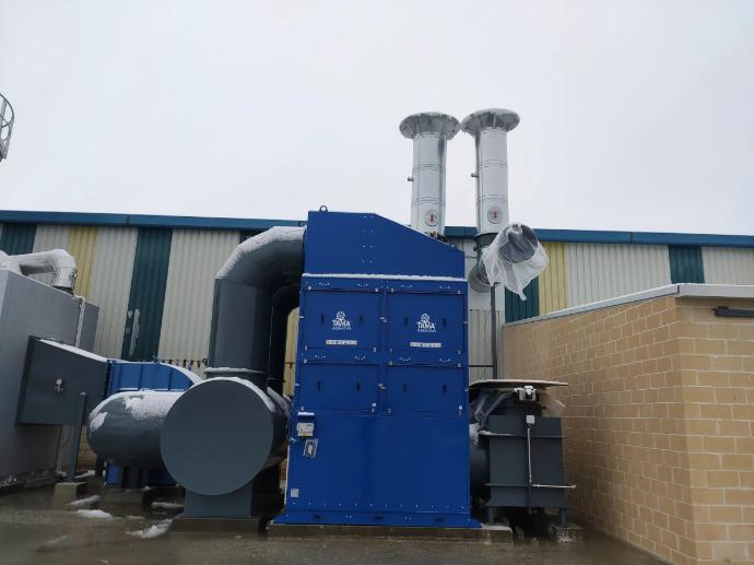 Sistema de oxidación térmica regenerativa RTO para tratamiento de gases