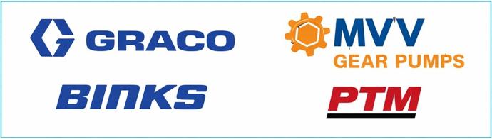 Distribuidores oficiales Graco, Binks, MVV Gear Pumps y PTM en España