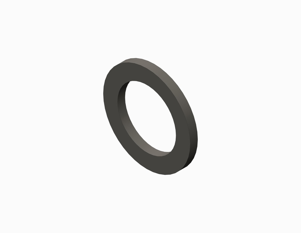 ARANDELA, POLITETRAFLUOROETILENO (PTFE), .031 X .242 X .360