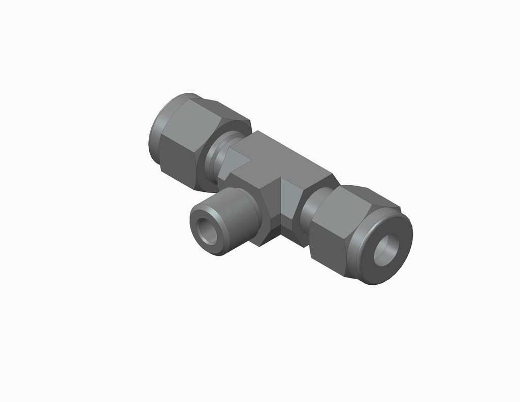 [21198-00] RACOR, TE, 1/8NPTM X 1/4T ACERO INOXIDABLE