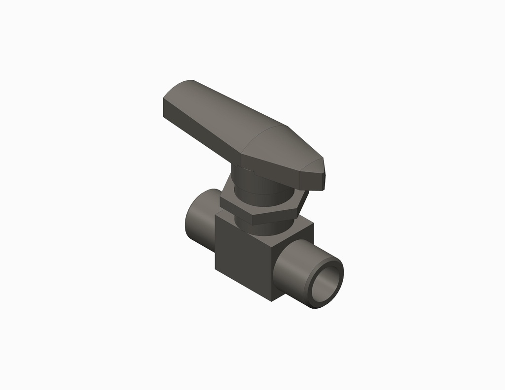 [21228-00] VÁLVULA, BOLAS, 2 VÍAS, 1/8NPT, AMARILLO ACERO INOXIDABLE