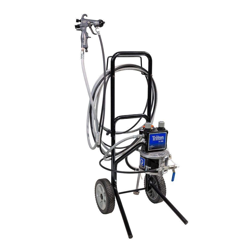 [233485] TRITON PULVERIZADOR, ACERO INOXIDABLE BOMBA, CARRITO MONTAJE
