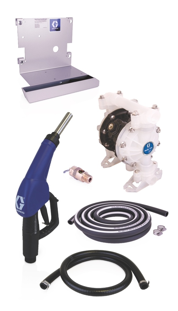 [24V678] SD AZUL DEF SISTEMA, BOMBA NEUMÁTICA DE DIAFRAGMA DOBLE (AODD), PARED, PANTALLA/DISPENSADOR, NORMALMENTE ABIERTO MOTOR