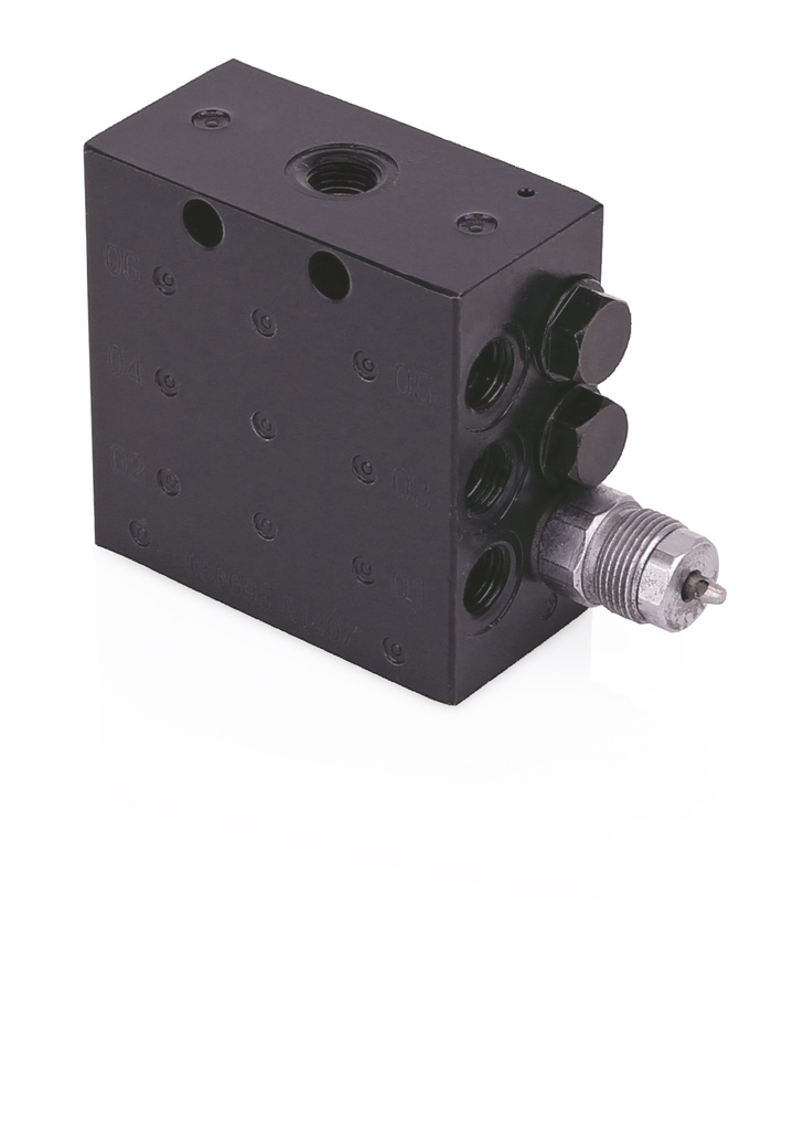 [24Z504] CONECTOR ESTÁNDAR PERSONALIZADO VÁLVULA, 6 SALIDA, ROSCA NPT, INDUSTRIAL, PAQUETE