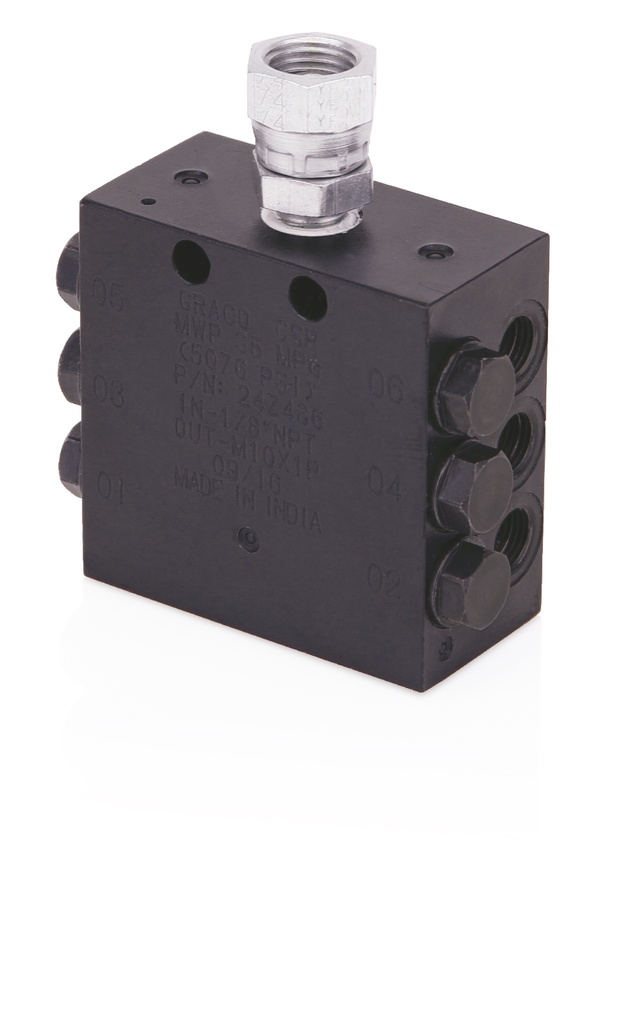 [24Z506] CONECTOR ESTÁNDAR PERSONALIZADO VÁLVULA, 10 SALIDA, ROSCA NPT, INDUSTRIAL, PAQUETE