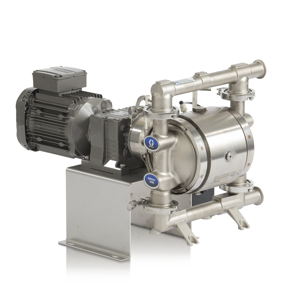 [25A709] SANIFORCE BOMBA ELÉCTRICA DE DIAFRAGMA DOBLE (EODD) BOMBA, 1040TE, ACERO INOXIDABLE/HORARIO/SP/SB