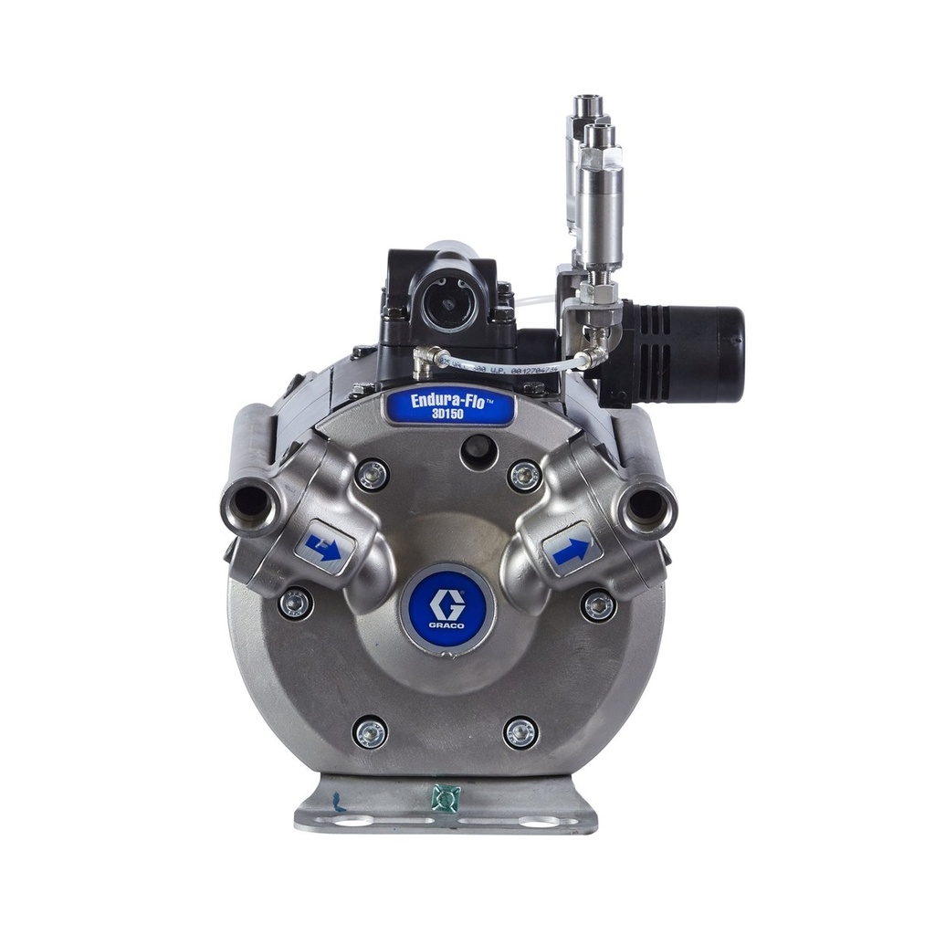 Bomba neumática de diafragma doble 3:1 Endura-Flo 150cc, conexión Tri-Clamp