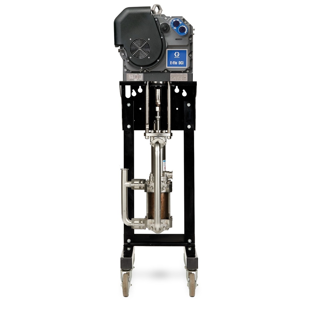 [YB4440] Bomba eléctrica E-Flo DCi de 4 bolas, 3000 cc, 5 HP, base Ultralife de acero inoxidable, Tri-Clamp, controles básicos, sin soporte