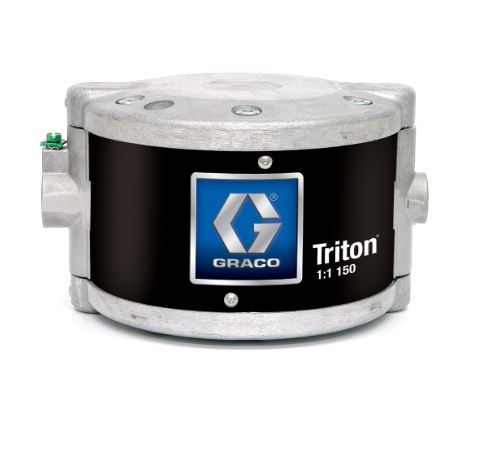 [233500] Bomba de diafragma accionada por aire Triton, desnuda, aluminio, NPT