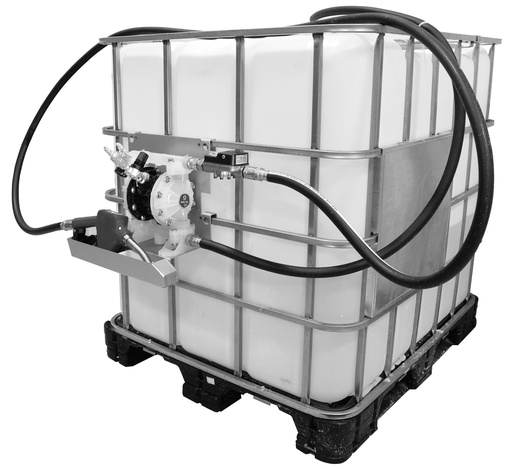 [24F531] DEF SISTEMA, BOMBA NEUMÁTICA DE DIAFRAGMA DOBLE (AODD), PARED, PANTALLA/DISPENSADOR, W/MOTOR