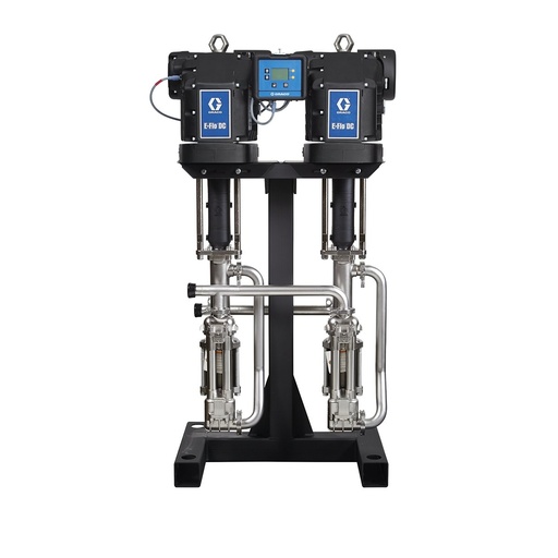 Bomba de circulación eléctrica de 4 bolas E-Flo DC, 2000 cc, 2x2 CV, avanzado, ATEX/FM/IECEx, sellada, eje/cilindro Ultralife, Tri-Clamp, soporte