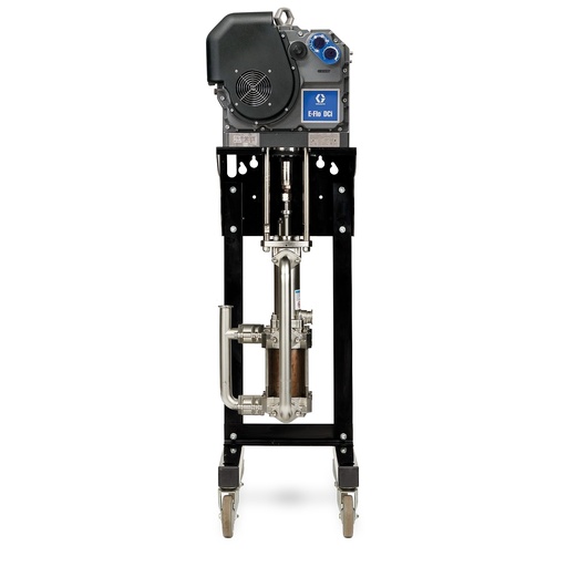 Bomba eléctrica E-Flo DCi de 4 bolas, 2500 cc, 5 HP, base cromada de acero inoxidable, Tri-Clamp, controles avanzados, sin soporte